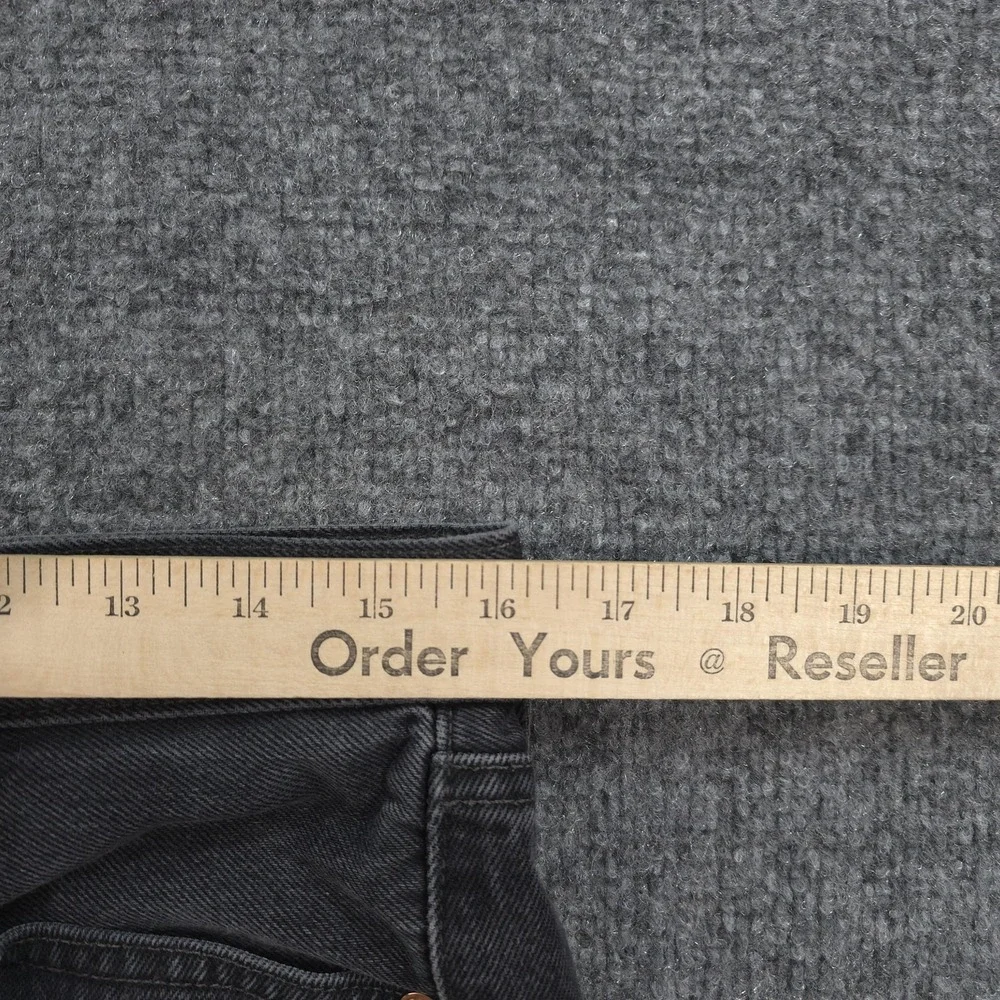 Vintage Levis 501 Jeans Mens 32x34 Black Denim Button Fly Red Tab Work USA Y2K
